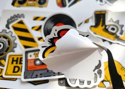 Precision-cut personalized vinyl decals perfect for small business marketing, promotional giveaways, and professional brand presentation.