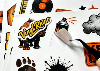 Waterproof and scratch-resistant vinyl sticker sheets for planner decoration and journaling, showcasing vibrant colors and high-definition printing for creative projects.