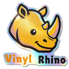 Premium custom holographic vinyl stickers with a rainbow reflective finish and high-end shine.